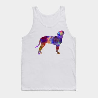 Austrian Black and Tan Hound in watercolor Tank Top